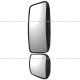 One Set of Rear View Door Mirror Convex Black NOT Heated NO Power (Fit: Universal and Various Other Trucks )