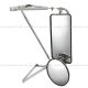 Stainless Door Mirror With Bracket Arm - Passenger Side ( Fit: 1991 - 2005 Freightliner FL50 60 70 80 106 1987 - 2005 Freightliner FL112 )