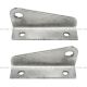 2 Pcs Stainless Mounting Angle for Upper Support Arm - Driver & Passenger Side (Fit: 88-22 Kenworth T800 82-21 Kenworth W900B/L 05-07 Kenworth T300 08-21 Kenworth T170 270 370 Truck Door Mirror )