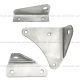 3 Pcs Stainless Mounting Angle Kit - Passenger Side it: 88-22 Kenworth T800 82-21 Kenworth W900B/L 05-07 Kenworth T300 08-21 Kenworth T170 270 370 Truck Door Mirror )