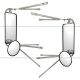 Door Mirror DOOR MOUNT Stainless - Driver & senger Side (Fit: 1988-2010 Freightliner CLASSIC XL FLA FLB FLD112 FLD112SD FLD120 FLD120 CLASSIC FLD120SD ) 