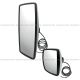 One Set - HEATED Rear View Main Mirror And Wide Angle Mirror Chrome (Fit: International 2000 - 2017 DuraStar 4300 4400 2002 - 2017 WorkStar 7300 7400 7500 7600 TransStar 8500 8600) 