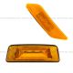 2 Pcs - LED CAB Door Marker Light Amber And LED Front Fender Side Turn Signal Marker Indicator Amber/Amber Light -Driver Side (Fit: 2013-2019 Peterbilt 567)