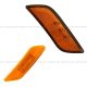 LED CAB Door Marker Light Amber and LED Front Fender Side Turn Signal Marker Indicator Amber/Amber Light - Passenger Side (Fit: 2010-2019 Peterbilt 587 579)