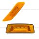 2 Pcs - LED CAB Door Marker Light Amber And LED Front Fender Side Turn Signal Marker Indicator Amber/Amber Light -Passenger Side (Fit: 2013-2019 Peterbilt 567) 