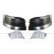 Side Bumper End without Fog Light Hole and Cap Chrome Cover LH RH (Fit: Volvo VNL 2004-2015)