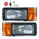 Headlight Driver and Passenger Side (Fit: 1990-2003 Mack CH600 CH612 CL600 CL700, 1998-1999 CH613 SBA Hood Truck)