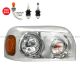 Headlight Chrome with LED Corner Lamp Passenger Side (Fit: Freightliner Century Truck 2004-2015 )