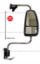 International 9200 9400i 9900i Door Mirror Power Heated Chrome with Arm -  Passenger Side