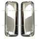 Door Mirror Cover Chrome - Driver and Passenger Side (Fit: 2005-2015 Freightliner Columbia Trucks)