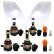8 Pieces LED Bulb Kit-9005 H11 3157 194 - NED-59-002L4H4 (Fit: 2004-2015 Volvo VNL VN VNM Headlight  LH and RH )