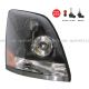 Headlight Lamp Black - Passenger Side ( Fit: Volvo VNL VN VNM Trucks )